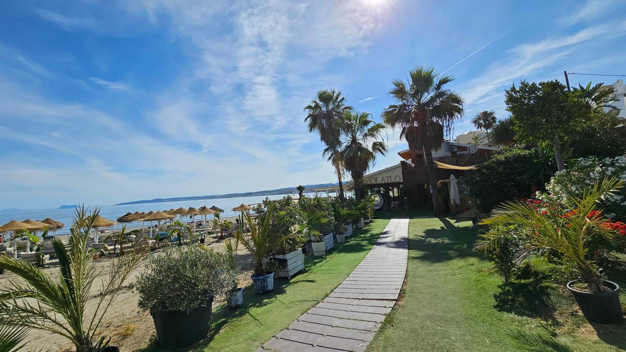 Ferienwohnung Junto A La Playa Del Cristo Cerca Del Puerto Estepona Exterior foto