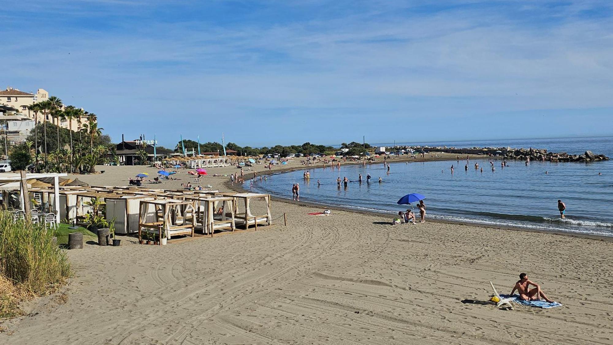 Ferienwohnung Junto A La Playa Del Cristo Cerca Del Puerto Estepona Exterior foto