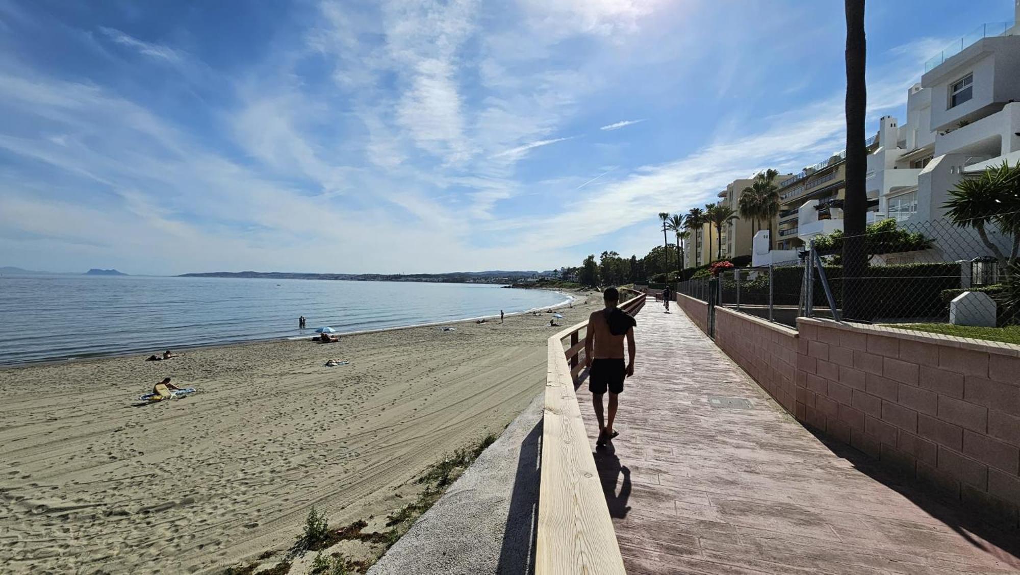 Ferienwohnung Junto A La Playa Del Cristo Cerca Del Puerto Estepona Exterior foto